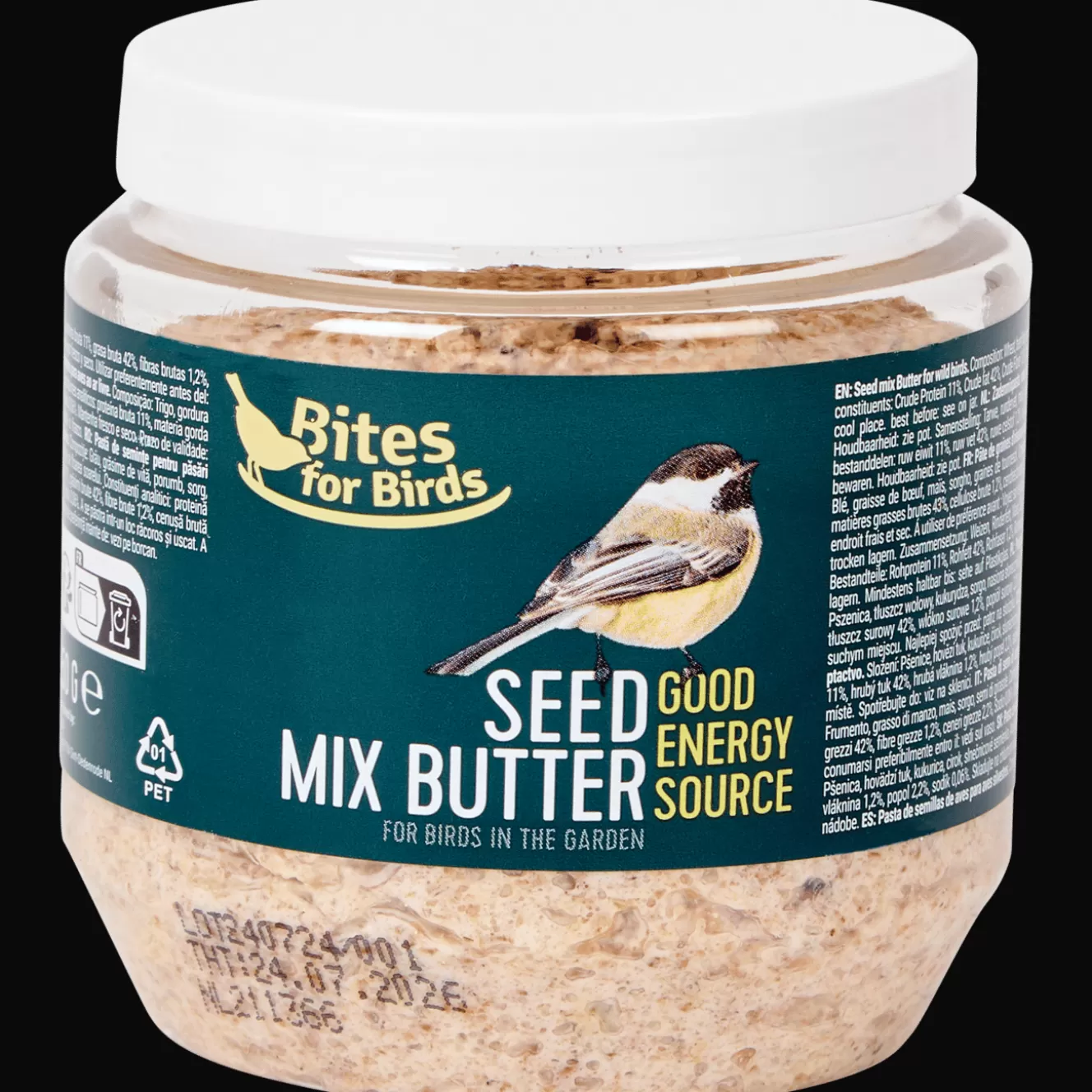 Bites for Birds zonnebloempittenpasta