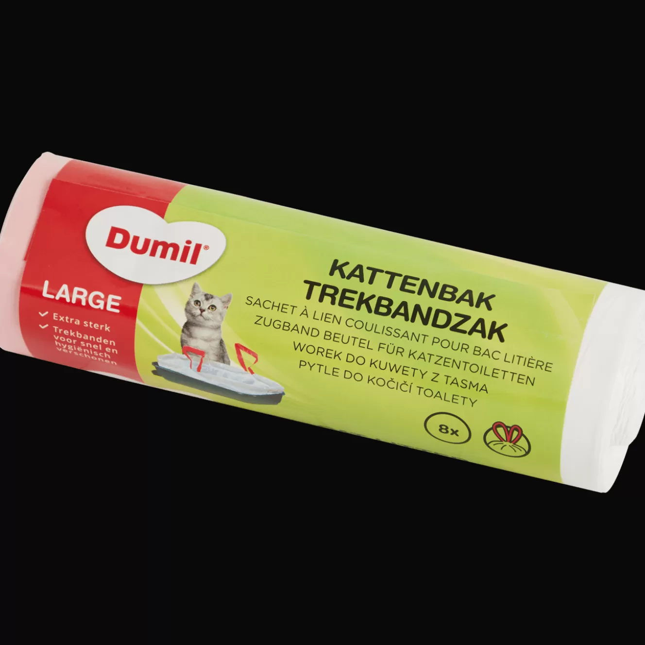 Dumil kattenbakzakken trekband