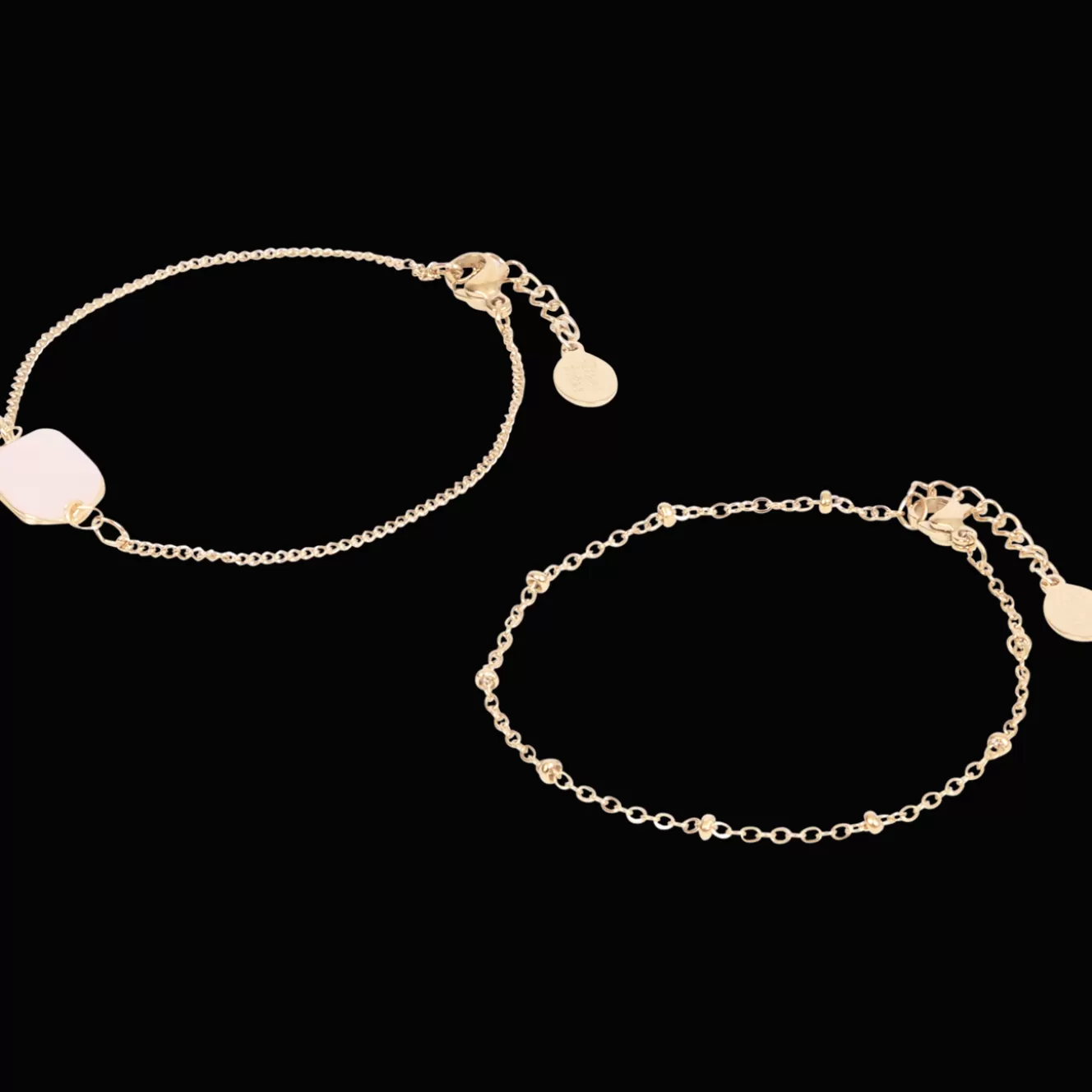 Action Gold plated armbandjes met edelsteen