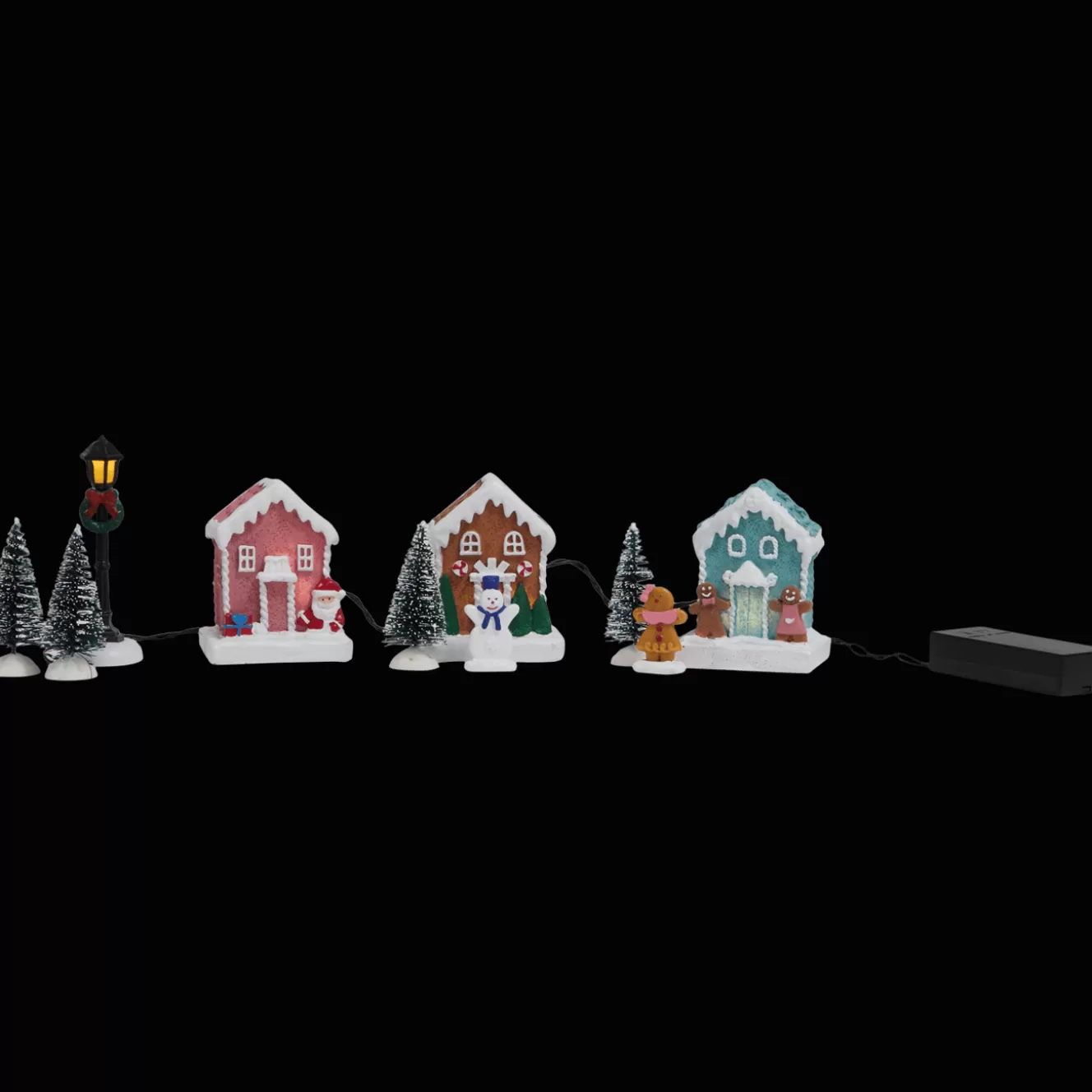Magic Village kerstdorp met verlichting