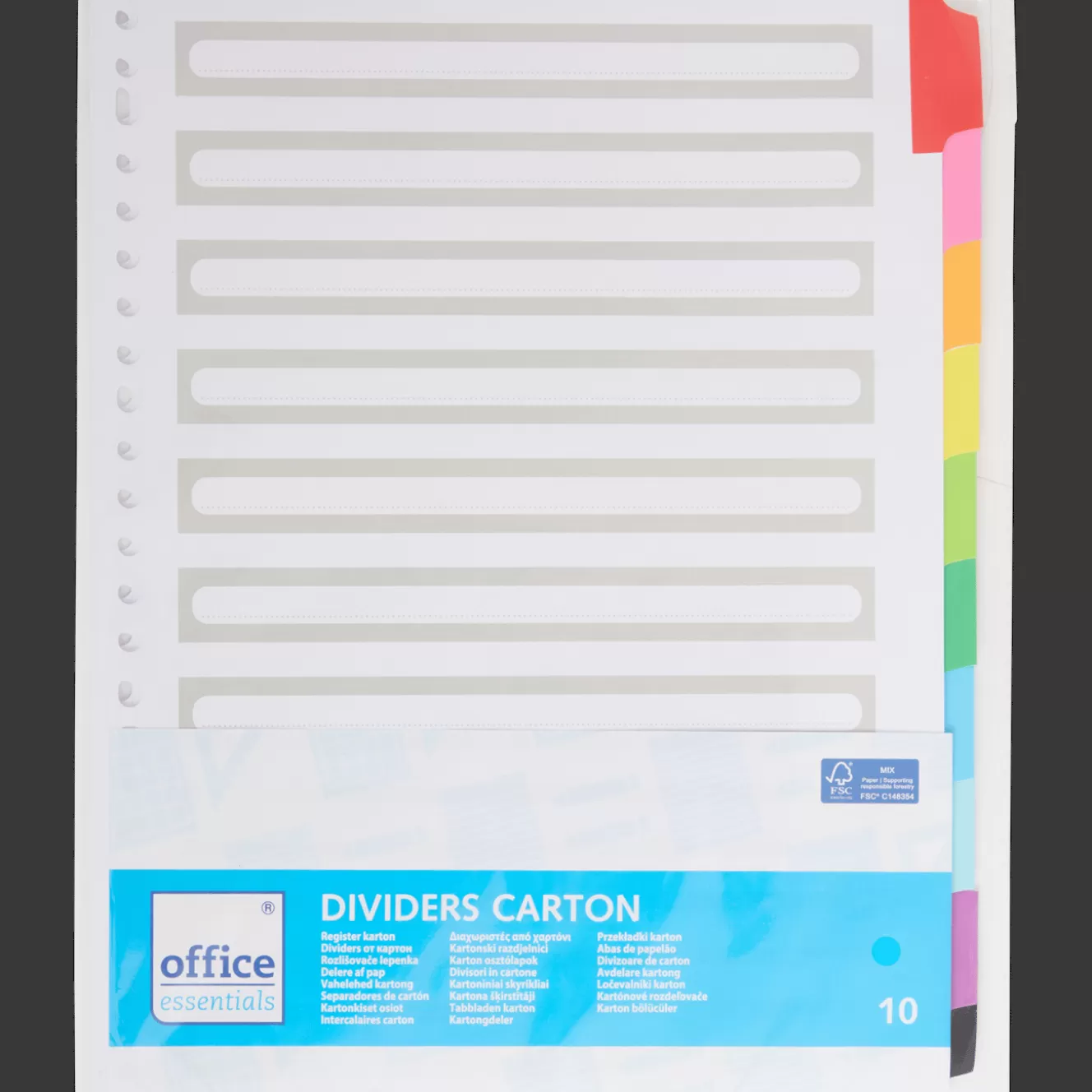 Office Essentials tabbladen A4